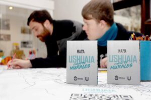 La municipalidad presentó el mapa “Ushuaia, ciudad de murales” en casa pena