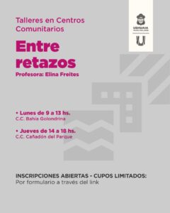 La Municipalidad abre las inscripciones a los talleres de los Centros Comunitarios con nuevas propuestas