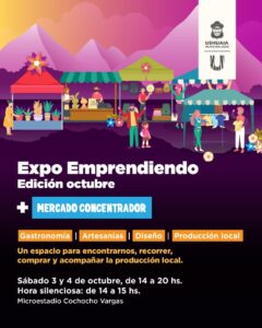 La municipalidad invita a una nueva edición de expo emprendiendo + mercado concentrador