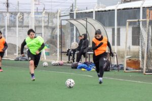 El preseleccionado femenino de fútbol continúa su preparación para los juegos de la Araucanía